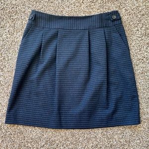 Halogen Pleated Skirt, 6, EUC, Navy/Black Plaid